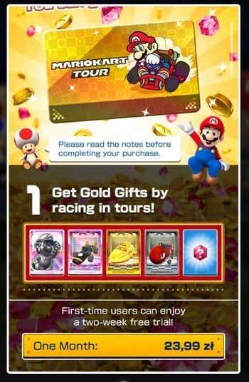 Die monatlichen Kosten betragen $ 4,99 - Mario Kart Tour Guide