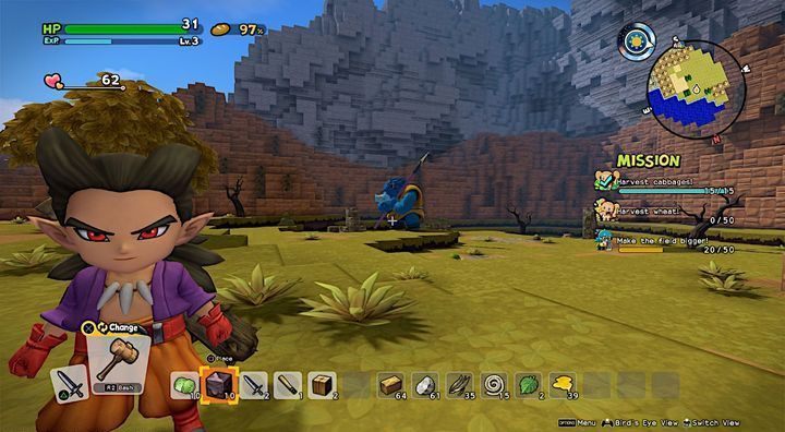 Starke Gegner fallen normalerweise größer auf als andere Kreaturen - Starttipps | Dragon Quest Builders 2 - Tipps - Dragon Quest Builders 2-Handbuch