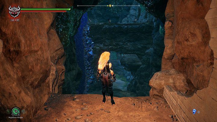 Wenn Sie weiter gehen, erreichen Sie den Höhlenkomplex - Hollows - Catacombs | Komplettlösung für Darksiders 3 - Komplettlösung - Darksiders 3 - Anleitung