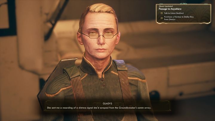 Gehe zu Udom - Passage to Anywhere | Walkthrough zu The Outer Worlds - Groundbreaker - The Outer Worlds Guide
