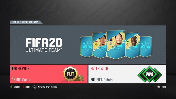 Draft kann online und offline (mit einem von der KI kontrollierten Gegner) gespielt werden - Spielmodi für FUT 20, FIFA 20 Ultimate Team - FIFA 20 Ultimate Team - FIFA 20 Guide