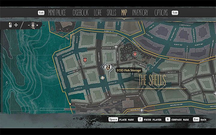 Ihr neues Ziel ist das EOD-Fischlager - Quid Pro Quo | Walkthrough zu The Sinking City - Hauptbeispiele - The Sinking City Guide