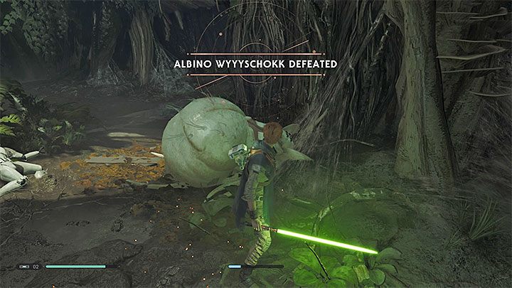In der Nähe des Spinnenlagers befindet sich e - Albino Wyyyschokk (Kashyyyk) | Boss der Gefallenen Ordnung - Bosses - Star Wars Jedi Fallen Order Guide