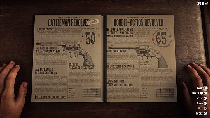 Eine weitere interessante Waffe heißt Double-Action Revolver - Die besten Waffen in Red Dead Redemption 2 - Grundlagen des Spiels - Red Dead Redemption 2 Guide