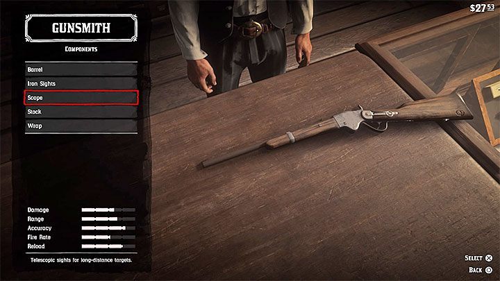 1 - Wie bekomme ich ein Zielfernrohr für mein Gewehr in RDR2? - FAQ - Red Dead Redemption 2 Anleitung