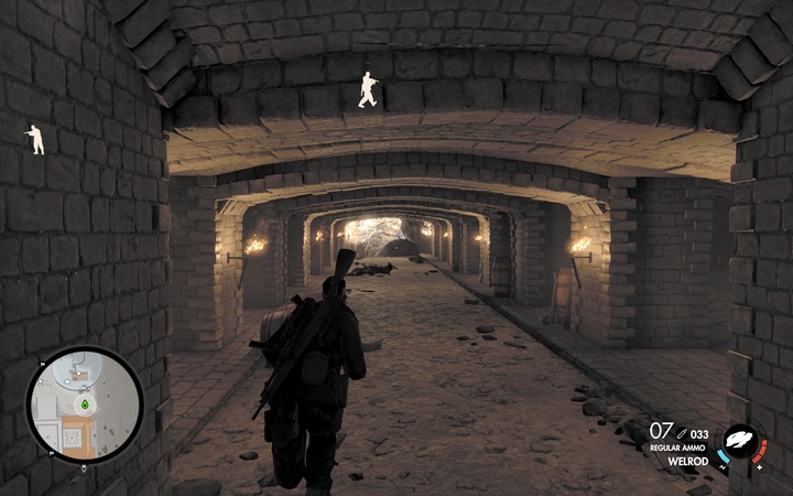 Die Katakomben führen zur Höhle - dort finden Sie das letzte Dokument - Capo und die letzten beiden Dokumente | Mission 5 Abrunza-Kloster in Sniper Elite 4 - Mission 5: Abrunza-Kloster - Sniper Elite 4 - Spielanleitung