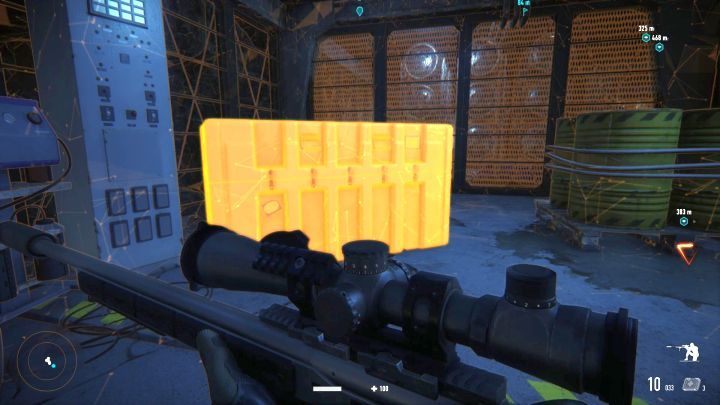 Sie können diese Art von Containern verwenden, um sich vor dem Feind zu verstecken. - Sniper Ghost Warrior-Vertragshandbuch