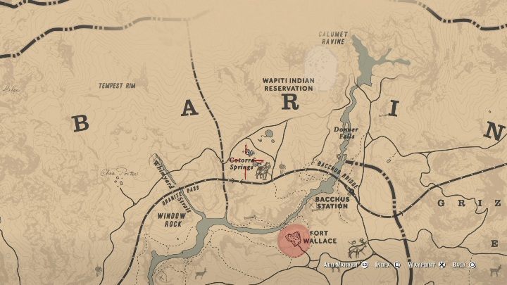 Die zweite Karte führt Sie zu Cotorra Springs - Jack Hall Gang - Schatzkarten in Red Dead Redemption 2 - Schatzkarten - Red Dead Redemption 2 Guide