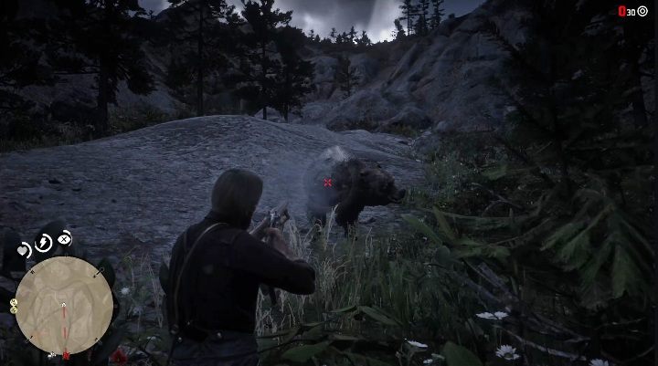 Wenn Sie einen Bären jagen, lohnt es sich, eine schwere Waffe mitzunehmen - Legendäre Bärentaktik in Red Dead Redemption 2 - Legendäre Tiere - Red Dead Redemption 2