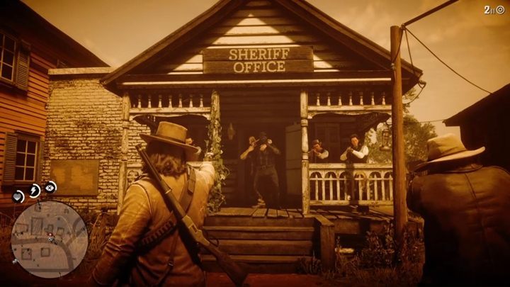 Bill ist im Sheriffs-Büro - Ein kurzer Spaziergang in einer hübschen Stadt - Red Dead Redemption 2 - Kapitel 3 - Clemens Point - Red Dead Redemption 2 - Leitfaden