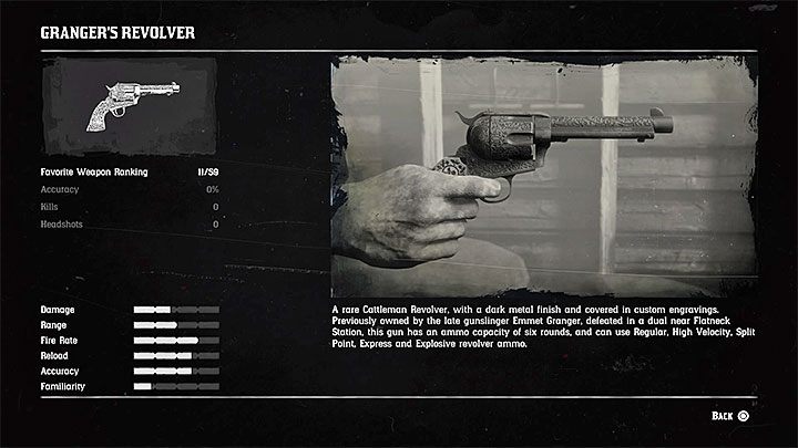 Suche Emmets Leiche - du wirst Grangers Revolver finden, eine einzigartige Waffe - Der Edelste des Mannes und eine Frau | Nebenaufgaben in RDR2 - Nebenaufgaben - Red Dead Redemption 2 Guide