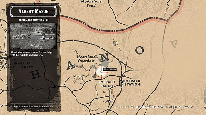 Das nächste Treffen mit Mason kann in der Nähe der Emerald Ranch - Arcadia for Amateurs | stattfinden Nebenaufgaben in RDR2 - Nebenaufgaben - Red Dead Redemption 2 Guide
