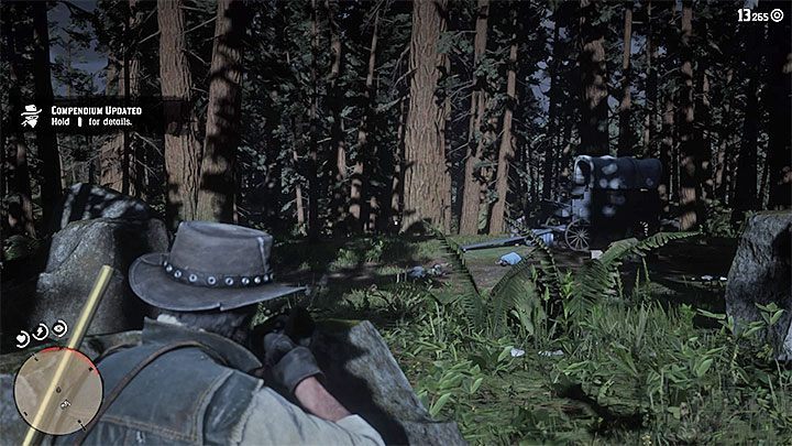 Die Spuren führen dich zum Banditenlager - Elias Green - Kopfgeldjagd-Missionen in RDR2 - Blackwater - Red Dead Redemption 2 Guide