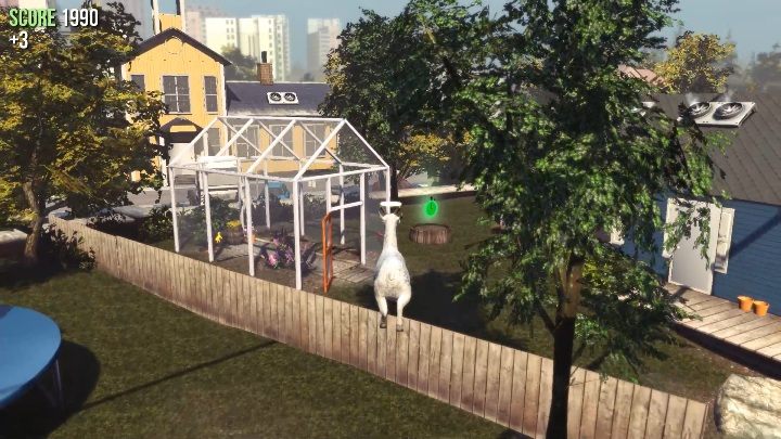 Es gibt eine Statue in einem kleinen Gewächshaus - Ziegenstatuen in Goat Simulator - Grundlagen - Goat Simulator Guide