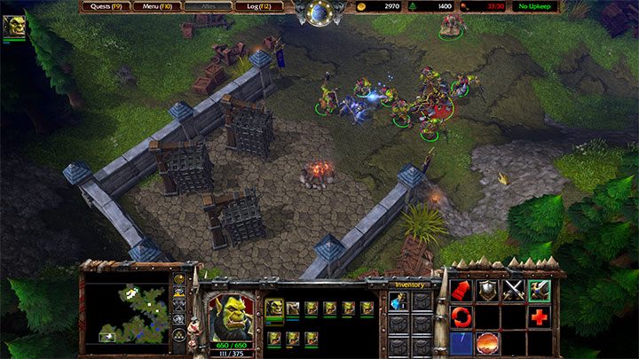 Jede Schlacht in der Nähe der Käfige ist eine Gelegenheit, zusätzliche Krieger zu gewinnen. - Abflüge | Warcraft III Reforged Walkthrough - Prolog - Warcraft III Reforged Guide