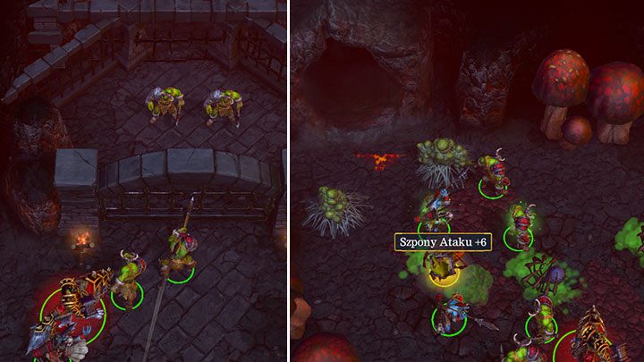 Lassen Sie alle Gefangenen frei, damit Sie im Endkampf bessere Chancen haben. In einem Raum mit Spinnen haben Sie die Möglichkeit, nützliche Gegenstände zu erhalten. - Die Feuer unten | Warcraft III Reforged Walkthrough - Prolog - Warcraft III Reforged Guide