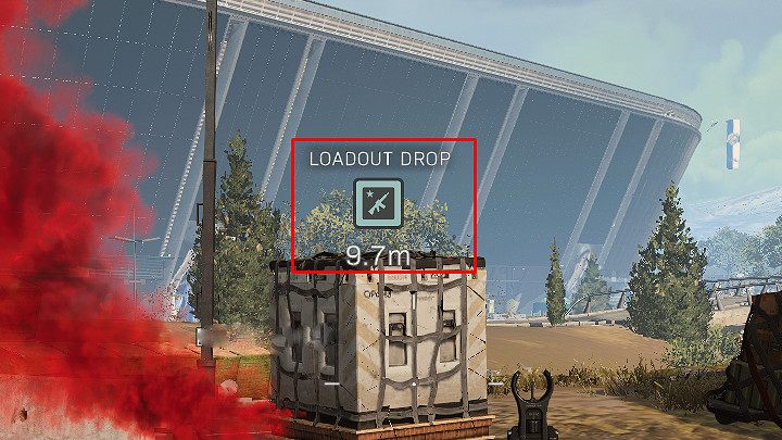 Beachten Sie auch, dass Sie unter jedem Loadout-Drop-Symbol den Abstand zwischen dem Player und dem Drop-Point überprüfen können - Warzone: Beste Loadouts - Grundlagen - Warzone Guide