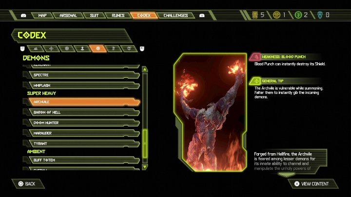 Der Arch-Vile stärkt und erhöht die Bewegungsgeschwindigkeit anderer Dämonen - Doom Eternal: Bestiary - Basics - Doom Eternal Guide