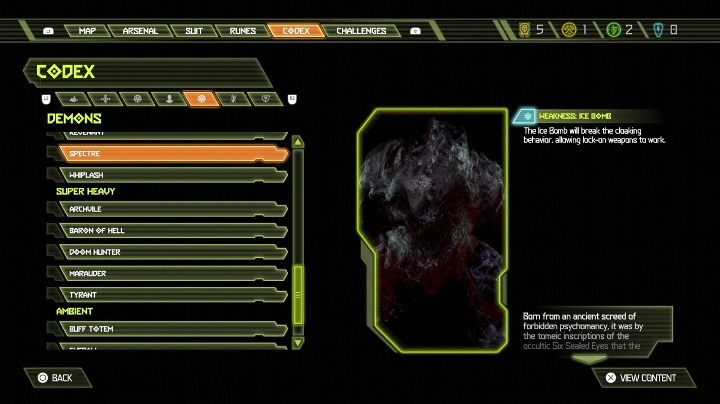 Dies ist aufgrund seiner Unsichtbarkeit ein ziemlich einzigartiger Gegner - Doom Eternal: Bestiary - Basics - Doom Eternal Guide