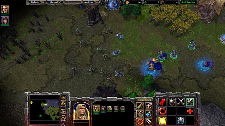 Der Kampf gegen Skelette kann eine Herausforderung sein - greifen Sie eine ganze Gruppe einzelner Ziele an und verwenden Sie Arthas Holy Light, um Ihre Soldaten zu heilen und den Feind anzugreifen. - Verwüstungen der Pest | Warcraft III Reforged Walkthrough - Human Campaign - Warcraft III Reforged Guide