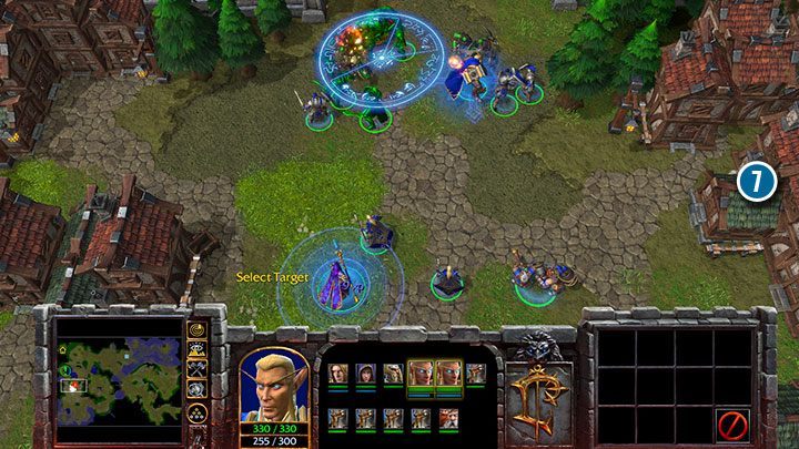 Das Besiegen der letzten Gruppe von Feinden ist kein Problem, wenn Sie das gesamte Team für diesen Teil der Mission am Leben erhalten. Befreie dich zuerst schnell von Skeletten mit deinen Zaubersprüchen und greife dann andere Feinde an. - Verwüstungen der Pest | Warcraft III Reforged Walkthrough - Human Campaign - Warcraft III Reforged Guide