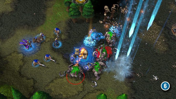 Greuel sind schwere Gegner, aber benutze alle verfügbaren Tricks, um sie zu besiegen. Verwenden Sie die Mörserteams oder werfen Sie einen Schneesturm auf eine Gruppe von Gegnern. - Der Kult der Verdammten | Warcraft III Reforged Walkthrough - Human Campaign - Warcraft III Reforged Guide