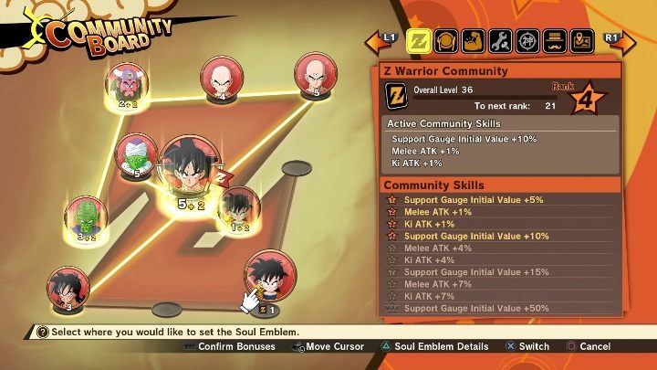 Es liegt an Ihnen, diese Embleme zuzuweisen - Community | DBZ Kakarot Grundlagen - Grundlagen - Dragon Ball Z Kakarot Guide