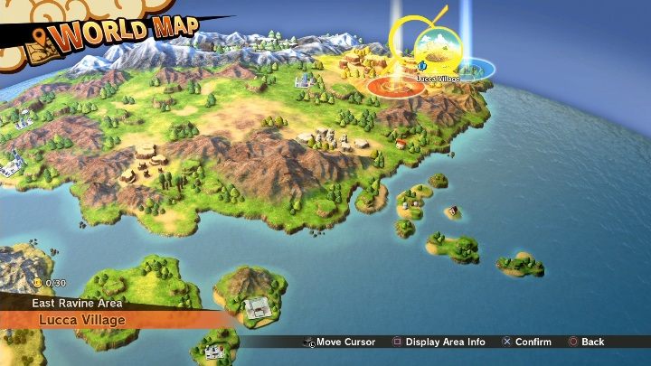 Sie können von der Gebietskarte zur Weltkarte wechseln - Karte | DBZ Kakarot Grundlagen - Grundlagen - Dragon Ball Z Kakarot Guide