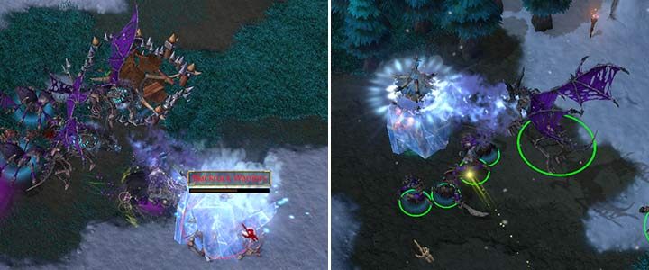 Der Frostwyrm kann feindliche Einheiten und Gebäude einfrieren, sodass Türme Ihre Einheiten nicht mehr angreifen. - Blackrock & Roll, auch | Warcraft III Reforged Walkthrough - Kampagne für Untote - Warcraft III Reforged Guide