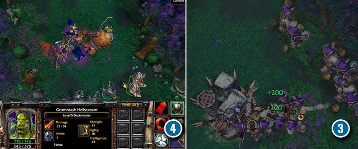 Verwenden Sie das Spiegelbild von Höllenschreien, um die Feinde zu bekämpfen und Ihre eigene Armee zu schützen. Wenn du Furbolgs (4) besiegst, erhältst du neue Einheiten zum Sammeln von Holz (span class = wcn3 / span). - Die Geister von Ashenvale | Warcraft III Reforged Walkthrough - Ork-Kampagne - Warcraft III Reforged Guide