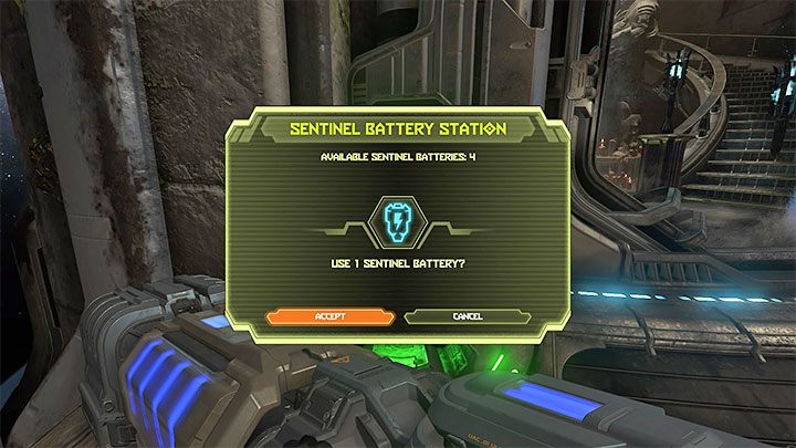 Sie können dieses Problem lösen, indem Sie die Sentinel-Batterien verwenden - Doom Eternal: Aussehen des Helden - wie kann man es ändern? - Kampagne - Doom Eternal Guide