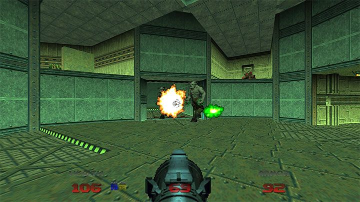 Der Raketenwerfer ist eine ausgezeichnete Waffe, um alle stärkeren Arten von Dämonen zu schwächen, aber Sie müssen ihn mit Vorsicht einsetzen - Doom Eternal: Doom 64 - Tipps zum Überleben - Doom 64 - Doom Eternal Guide