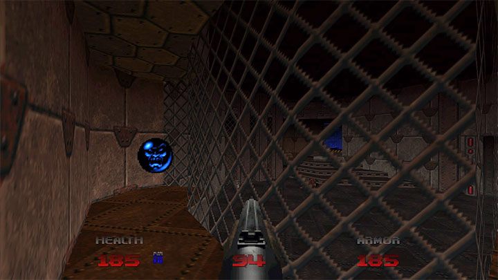 Mit blauen Kugeln kann der Gesundheitsbalken des Helden über die maximale Anzahl von 100 Gesundheitspunkten (bis zu maximal 200 HP) angehoben werden. - Doom Eternal: Doom 64 - Tipps zum Überleben - Doom 64 - Doom Eternal Guide