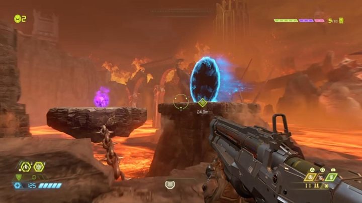 Zeit für einen weiteren Kampf - falls erforderlich, nutze das Upgrade in der Nähe des Portals - Doom Eternal: Exultia-Komplettlösung - Level-Komplettlösung - Doom Eternal Guide