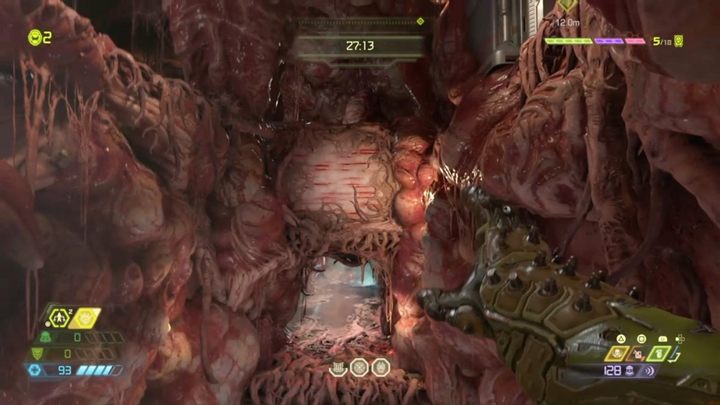 Springe nach unten und gehe durch die Tunnel - Doom Eternal: Super Gore Nest-Komplettlösung - Level-Komplettlösung - Doom Eternal Guide