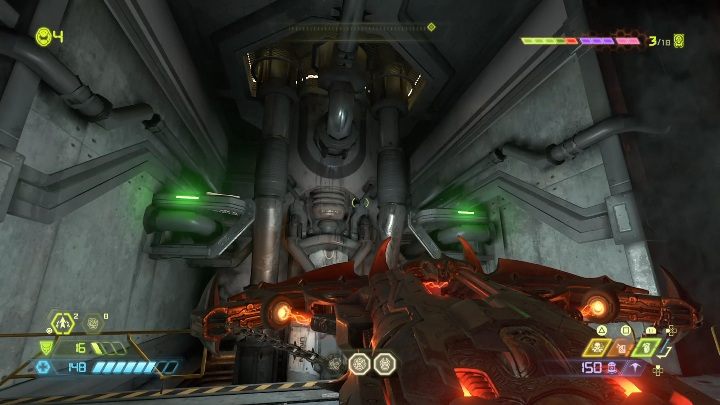 Dieses zusätzliche Leben steckt hinter dem Metallobjekt, das im obigen Screenshot gezeigt wird - Doom Eternal: Arc Complex-Geheimnisse Karten und Ort - Sammlerstücke und Geheimnisse - Doom Eternal Guide
