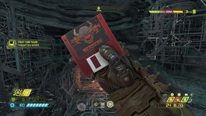Um zu dieser Diskette zu gelangen, müssen Sie die beschädigte Wand zerstören und in ein kleines Loch im Gebäude springen. So erhalten Sie das Geheimnis - Doom Eternal: Urdak Geheimnisse Karten und Ort - Sammlerstücke und Geheimnisse - Doom Eternal Guide