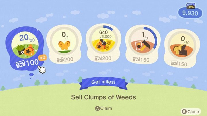 Sie erhalten außerdem Nook Miles für das Erfüllen verschiedener einfacher Herausforderungen, die den ganzen Tag über ausgeführt werden können. - Animal Crossing: Starttipps - Grundlagen - Animal Crossing New Horizons Guide