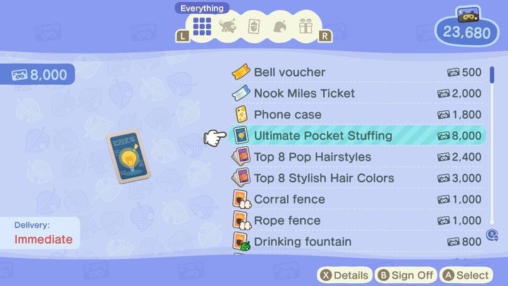 Kaufen Sie Rucksack-Upgrades - dies ist die beste Investition in Animal Crossing! - Animal Crossing: Pockets - Wie kann der Lagerraum vergrößert werden? - Gegenstände - Animal Crossing New Horizons Guide