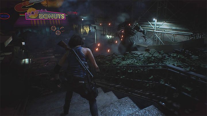 Schrapnellgranaten können auch verwendet werden, um Nemesis - Resident Evil 3 zu schwächen: Nemesis - der Hauptboss, Feind - Grundlagen - Resident Evil 3 Guide