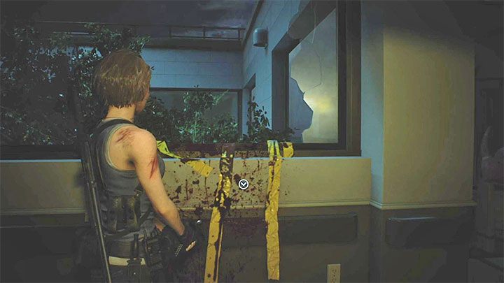Kriechen Sie durch den Durchgang und erreichen Sie einen Ort, an dem Sie über das Geländer springen können - dieser Bereich war für Carlos unzugänglich - Resident Evil 3: Magnum - wo ist er zu finden? - Waffen - Resident Evil 3 Guide