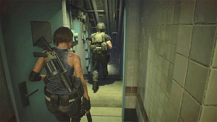Der letzte Teil dieses Kapitels ist sehr einfach - folgen Sie einfach Carlos - Resident Evil 3: Downtown - Walkthrough zum dritten Besuch - Story Walkthrough - Resident Evil 3 Guide