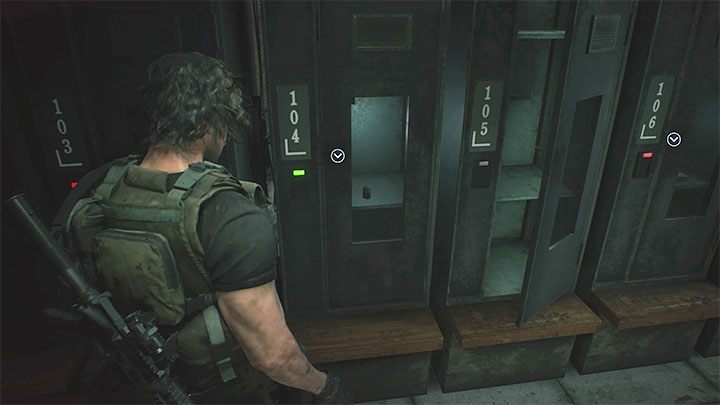 Sie müssen ein Mini-Puzzle lösen, indem Sie die richtige Box öffnen - Resident Evil 3: Walkthrough zur Polizeistation - Walkthrough zur Geschichte - Resident Evil 3-Leitfaden