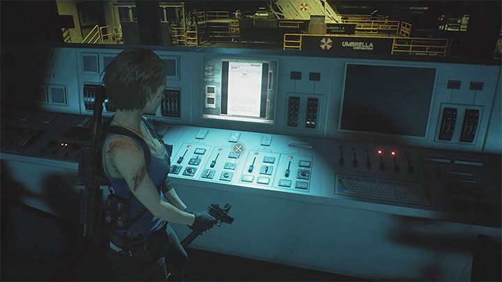 Das Protokoll kann von einem Computer im Überwachungsraum gelesen werden, auf dem sich Nicholai aufhielt, als er zum ersten Mal im Lager ankam - Resident Evil 3: Geheimnisse, Sammlerstücke - Sammlerstücke und Geheimnisse - Resident Evil 3 Guide