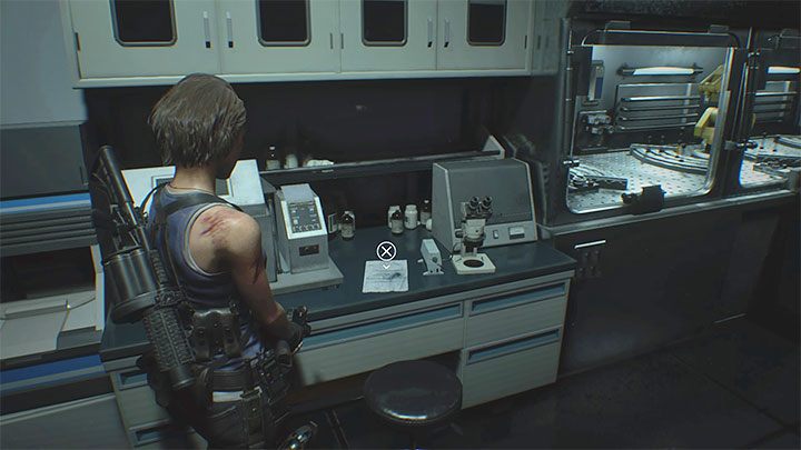 Das Dokument befindet sich in Labor 1 auf Stufe 2F von NEST 2 - Resident Evil 3: NEST 2-Geheimnisse, Sammlerstücke - Sammlerstücke und Geheimnisse - Resident Evil 3-Leitfaden