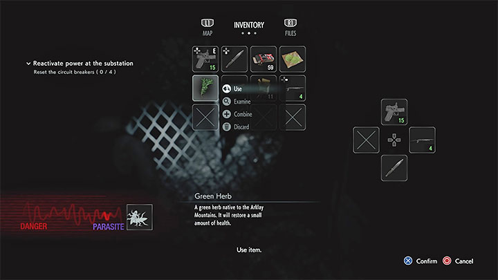 Die infizierte Jill bewegt sich langsam und dieser Zustand wird weiter durch den roten Farbton und die Adern an den Rändern des Bildschirms symbolisiert - Resident Evil 3: Parasite - wie kann man ihn loswerden? - FAQ - Resident Evil 3 Guide