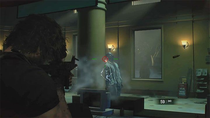 Zombies betreten die Lobby durch die Fenster - Resident Evil 3: Horde der Zombies - wie kann man sie besiegen? - FAQ - Resident Evil 3 Guide