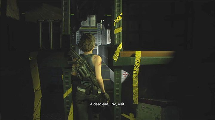 Fahren Sie weiter geradeaus - Resident Evil 3: Walkthrough für unterirdische Speicher - Walkthrough für Story - Resident Evil 3-Handbuch