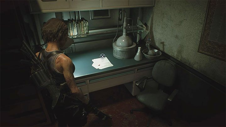 Der Liebesbrief liegt auf einem Schreibtisch im Labor im westlichen Teil von Sewers - Resident Evil 3: Geheimnisse, Sammlerstücke - Sammlerstücke und Geheimnisse - Resident Evil 3 Guide