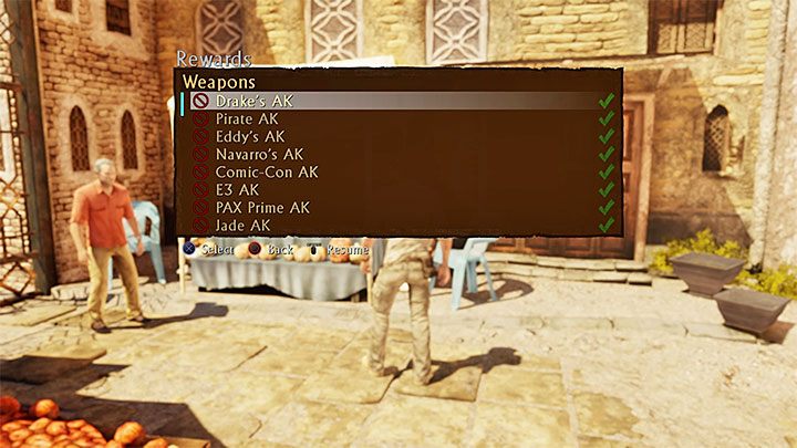 Weitere nützliche Cheats finden Sie im Menü Waffen - Uncharted 3 Drakes Deception Guide